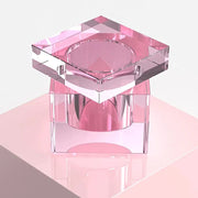 Square Pink Dappen Dish