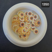 Nail Decoration - Vibrant Sunflowers