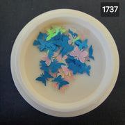 Blue and Holographic Butterflies