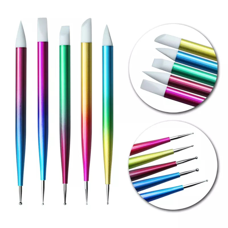 Silicone Naila Art Pen Set 5pcs
