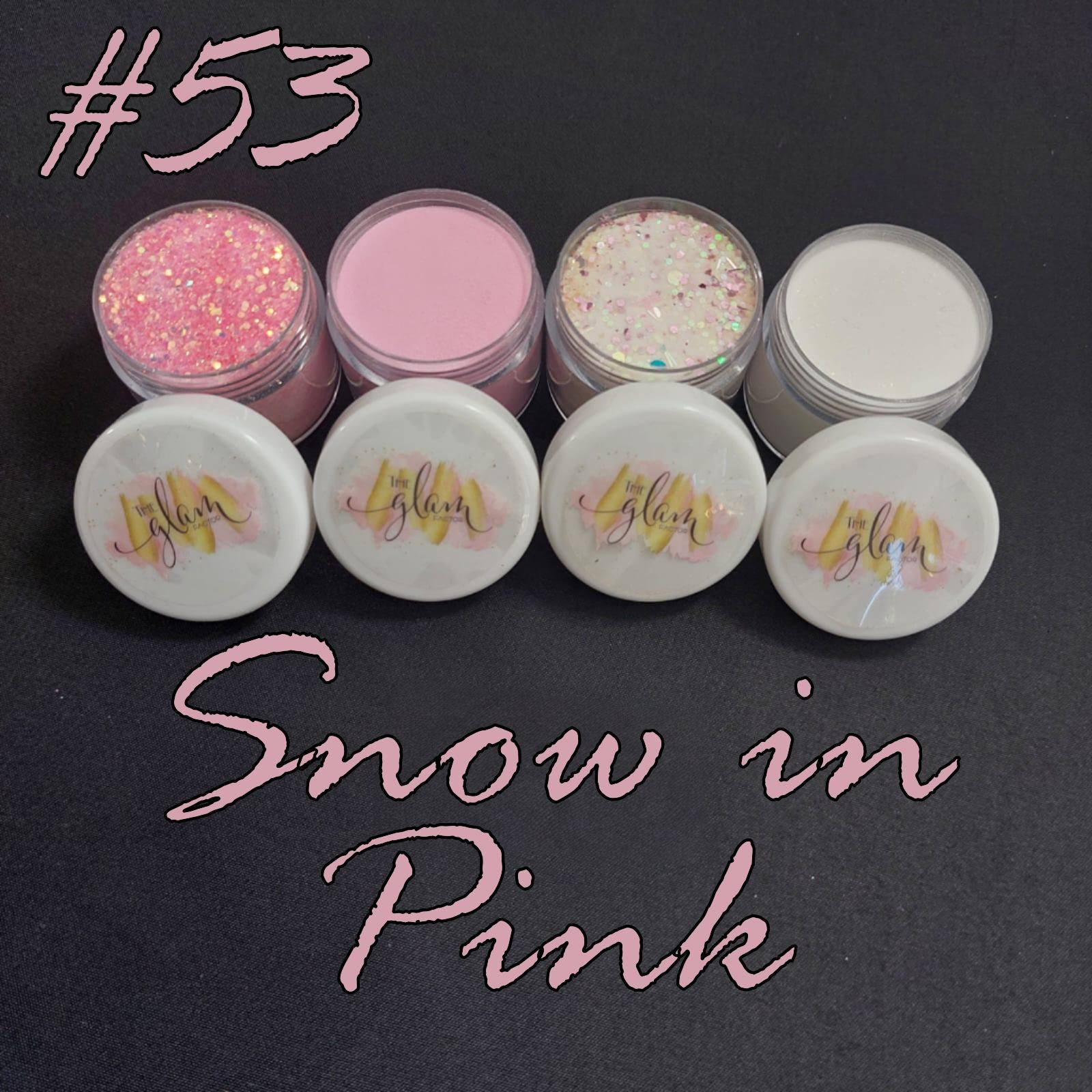 SNOW IN PINK ACRYLICS