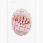 Semi Cured Gel Nail Wrap, Pink